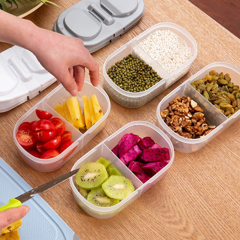 Plain Double Grid with Lid Food and Grocery