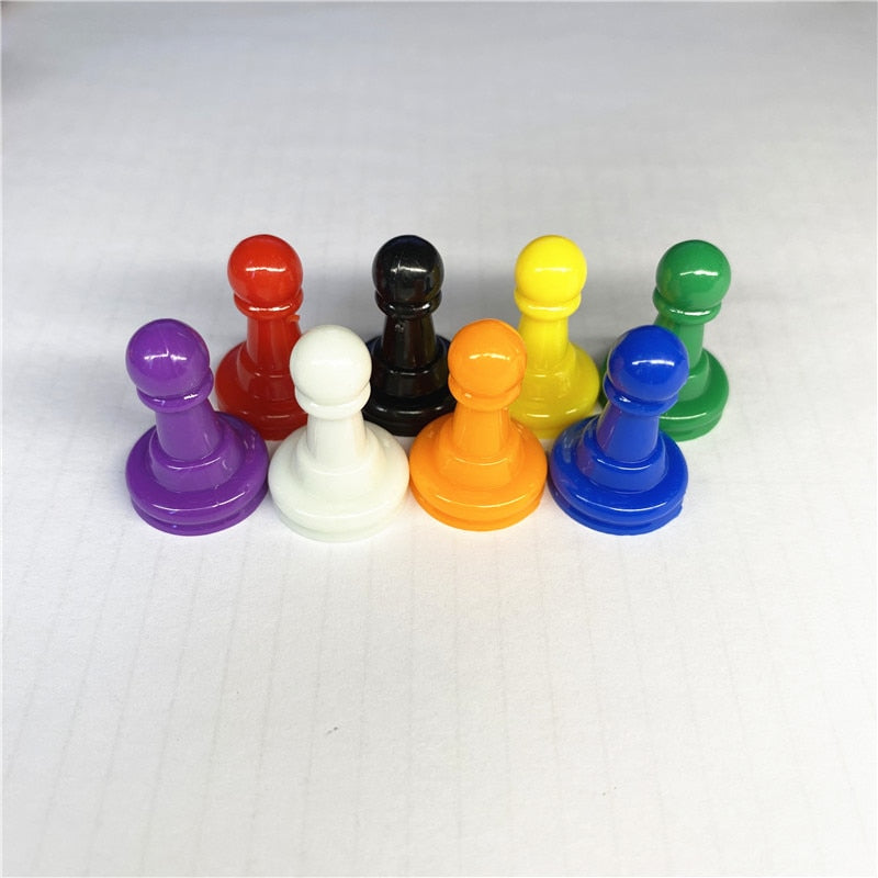 Pieces Plastic Pawn Chess Pieces for Board Games Supplement Pack,