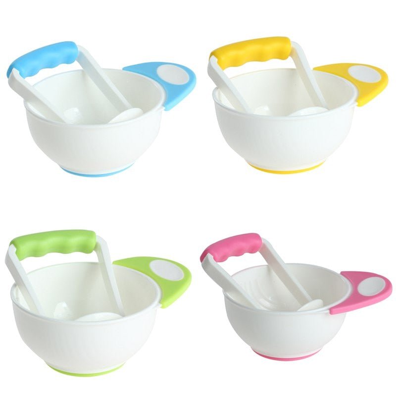 Baby Learn Dishes Two-piece Grinding Bowl