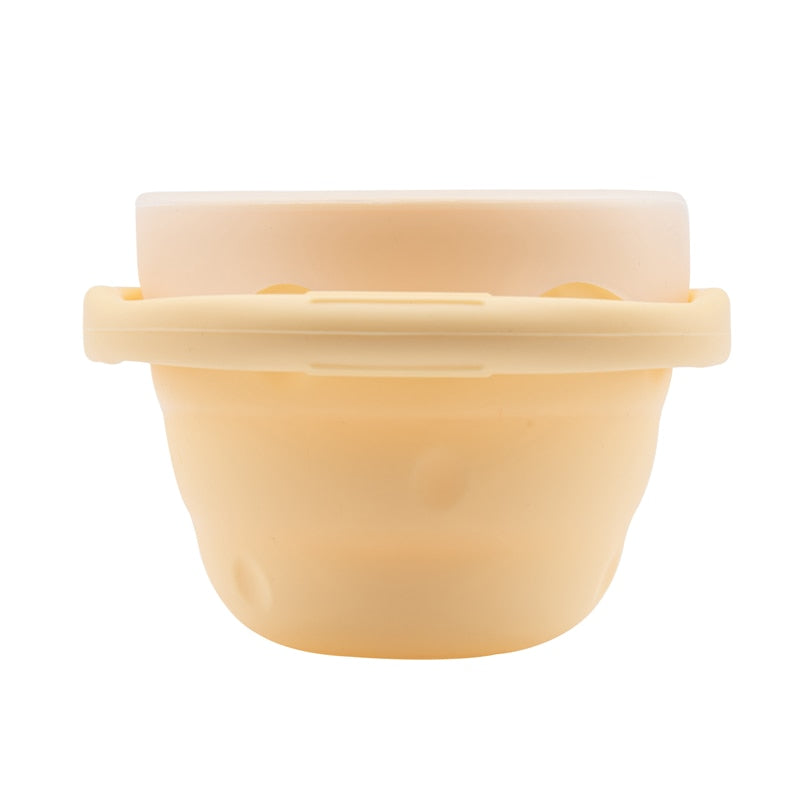 Baby Feeding Cups Baby Spill-Proof Silicone Snack Cup Portable