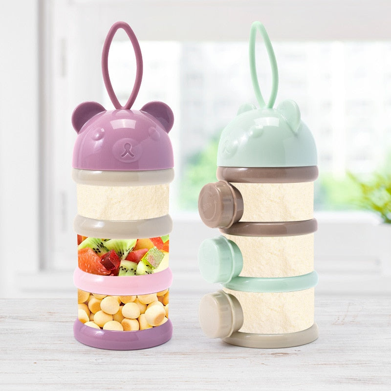 Portable baby milk powder box