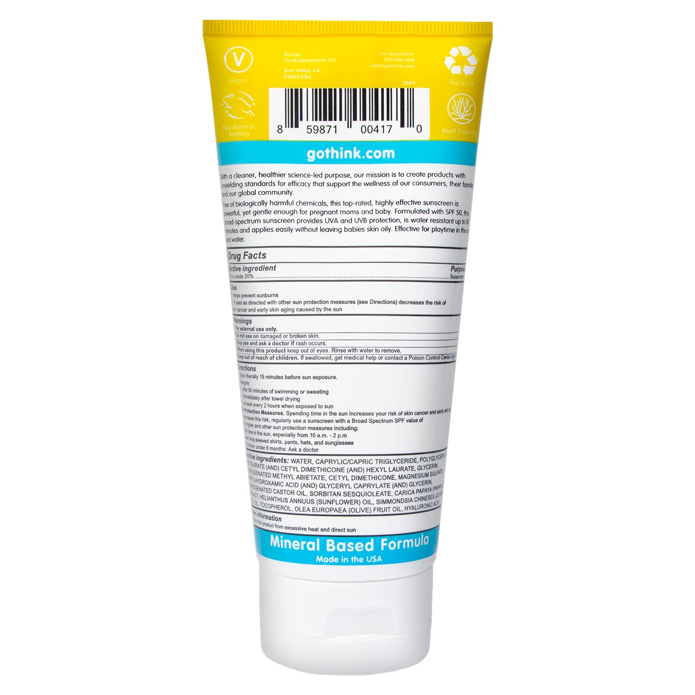 Thinkbaby SPF 50+ Baby Sunscreen