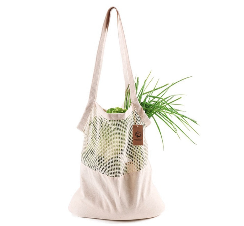 Reusable Produce Bags Cotton Mesh Grocery Bags Heavy Duty