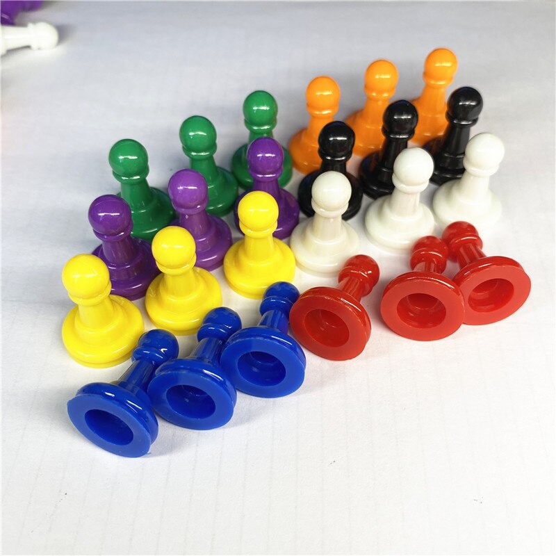 Pieces Plastic Pawn Chess Pieces for Board Games Supplement Pack,