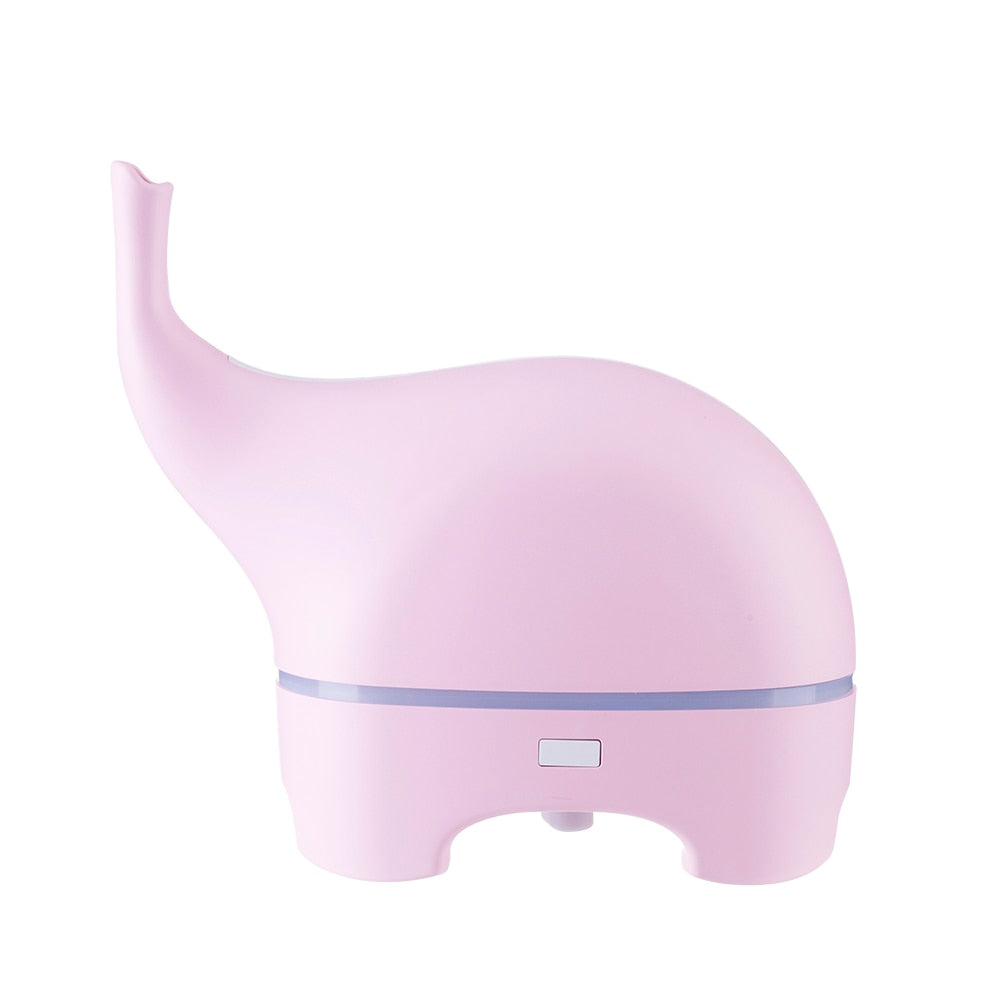 Funny Elephant DC 5V Ultrasonic Essential Oil Diffuser Color LED Humidificador