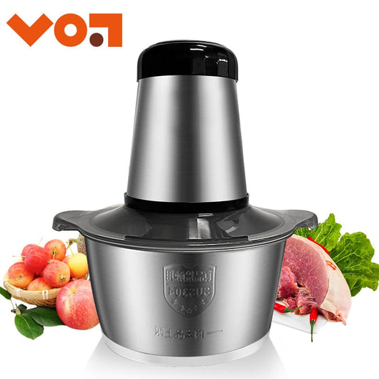 Speeds Electric Chopper Stainless Steel Meat Grinder