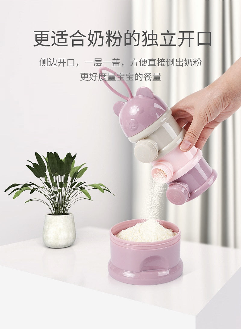 Portable baby milk powder box